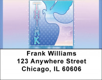 Think Peace Address Labels | LBQBE-36