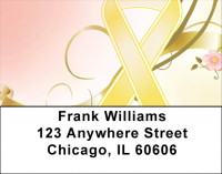 Yellow Ribbons Address Labels | LBQBE-56