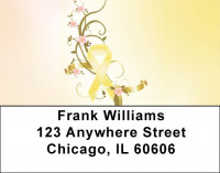 Yellow Ribbons Address Labels | LBQBE-56
