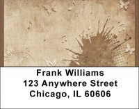 Antique Musical Garden Address Labels | LBQBE-75