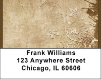Antique Musical Garden Address Labels | LBQBE-75