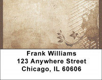 Antique Musical Garden Address Labels | LBQBE-75