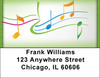 Musical Flow Address Labels | LBQBE-82