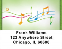Musical Flow Address Labels | LBQBE-82