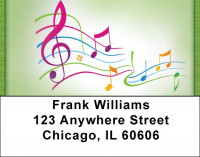Musical Flow Address Labels | LBQBE-82