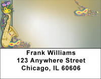 Mardi Gras Blues Address Labels | LBQBE-87