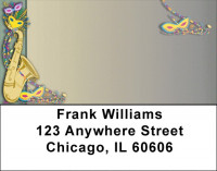 Mardi Gras Blues Address Labels | LBQBE-87