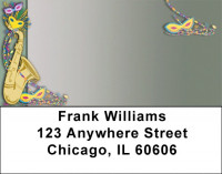Mardi Gras Blues Address Labels | LBQBE-87