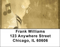 Golden Notes Address Labels | LBQBE-93