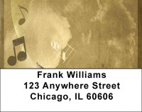 Golden Notes Address Labels | LBQBE-93