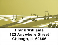 Music Note Melodies Address Labels | LBQBE-94