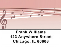Music Note Melodies Address Labels | LBQBE-94