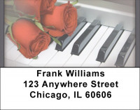 Music roses And Romance Address Labels | LBQBE-95