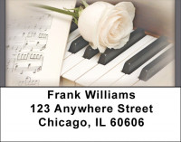 Music roses And Romance Address Labels | LBQBE-95