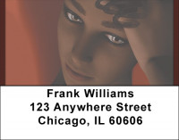 Ebony Eyes Address Labels | LBQBF-08