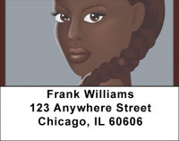 Ebony Eyes Address Labels | LBQBF-08