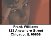 Ebony Eyes Address Labels | LBQBF-08