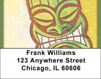 Tiki Masks Address Labels | LBQBF-24