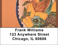 Handpainted Mexican Pottery Address Labels | LBQBF-26