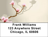 Oriental Cherry Blossoms Address Labels | LBQBG-34