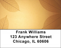 Golden Leaves Address Labels | LBQBG-52