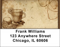 Vintage Coffee, Tea Or Me Address Labels | LBQBH-42
