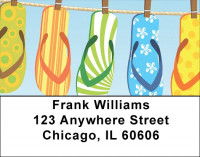 Designer Flip Flops Address Labels | LBQBH-68