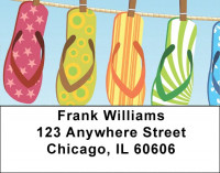 Designer Flip Flops Address Labels | LBQBH-68