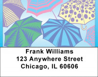 Raining Umbrellas Address Labels | LBQBH-71