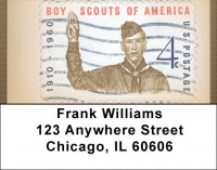 Boy Scouts Of America vintage Stamps Address Labels | LBQBH-81