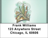 European Travel Address Labels | LBQBH-82