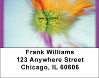 Spinning USA Address Labels | LBQBH-84