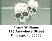 Skull Art Address Labels | LBQBI-03