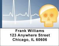 Skull Vibes Address Labels | LBQBI-06