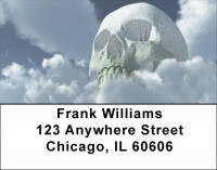 Skulls Looming from Land And Sea Address Labels | LBQBI-10