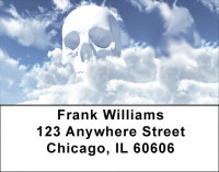 Skulls Looming from Land And Sea Address Labels | LBQBI-10