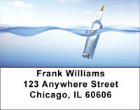 Message In A Bottle Address Labels | LBQBI-17