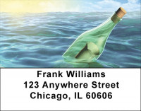 Message In A Bottle Address Labels | LBQBI-17