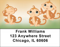 Hear See Speak No Evil Address Labels | LBQBI-63