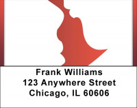 Tenderness Silhouette Address Labels | LBQBI-79