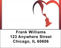 Tenderness Silhouette Address Labels | LBQBI-79