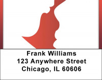 Tenderness Silhouette Address Labels | LBQBI-79