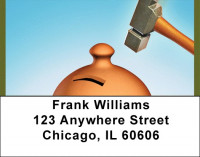 Breaking The Bank Address Labels | LBQBI-84