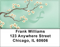 Cherry Blossom Serenity - F Address Labels | LBQBJ-64