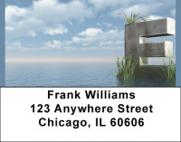 Letter E In The Sea Address Labels | LBQBK-42