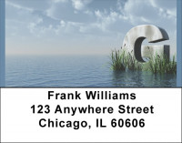 Letter G In The Sea Address Labels | LBQBK-43