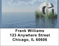 Letter G In The Sea Address Labels | LBQBK-43