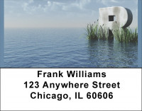 Letter R In The Sea Address Labels | LBQBK-51