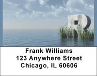 Letter R In The Sea Address Labels | LBQBK-51