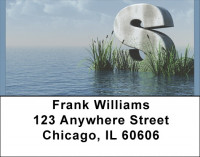 Letter S In The Sea Address Labels | LBQBK-52